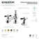 Millennium Double Handle Widespread Bathroom Faucet with Pop-Up Drain