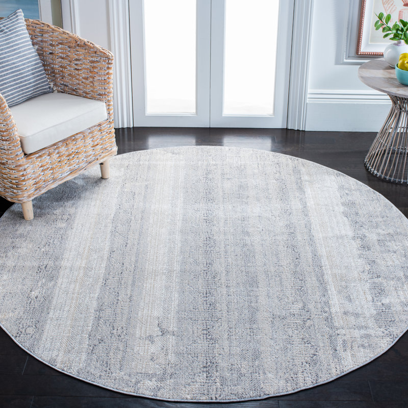 Martha Stewart Sabrina Performance Abstract Rug, Round 6'7"