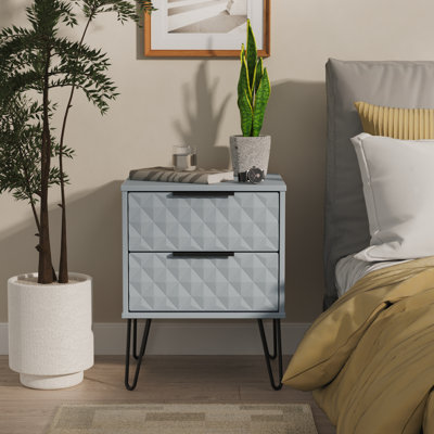 Harlequin 45cm W Manufactured Wood Bedside Table