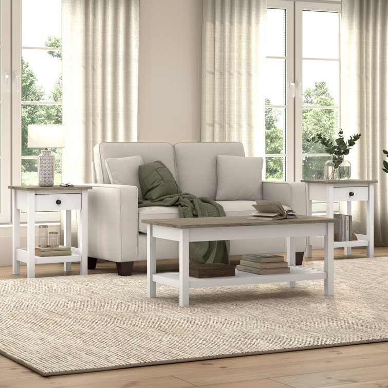 Shelvia Coffee Table With End Tables