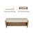 Noah Solid Wood Entryway Storage Bench with Upholstered Polyester Seat and Open Shelf-121354315