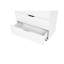 Commode blanche moderne à 5 tiroirs avec roulettes pivotantes - Armoire de rangement haute en bois pour chambre à coucher et chambre de bébé