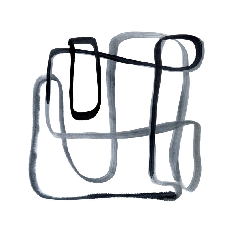 Sinuous I by Renée W. Stramel - Wrapped Canvas Print, 122cm H x 122cm W