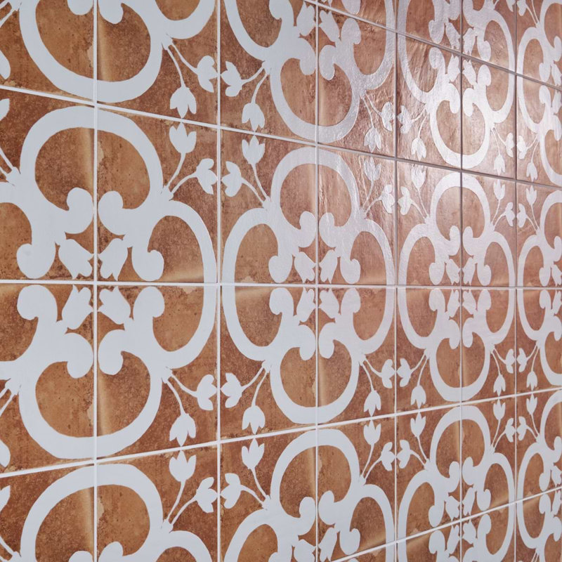 Angela Harris Mediterra 8x8 Matte Terracotta Porcelain Tile