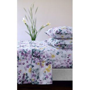 Microfiber Floral Sheet Set