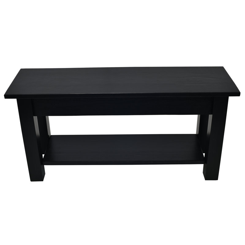 Rosalva Solid Wood Bench, 17'' H x 36'' W x 12'' D