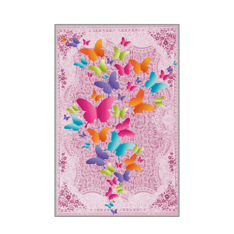 Antibacterial Hall Carpet, 39.4 x 59.1 inches | 100% Polyester, 0.4 in Pile Height, Non-Slip PVC Felt Dot Underside | Machine Washable, 3D Digital Printing, Durable & Stylish for Modern Home Décor