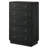 Aadvika 5-drawer Chest of Drawers Black