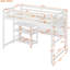Lit mezzanine en bois avec tablettes, bureau et tableau d'écriture-1571372212
