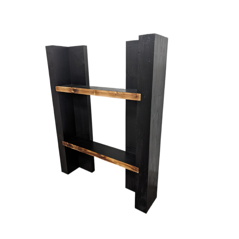 Handcrafted Solid Wood Wall Display Unit