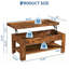 Table basse à plateau relevable avec rangement caché, bureau de table moderne pour petits espaces-2138405169