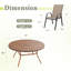 Edison avec chaises empilables en textilène-956993835