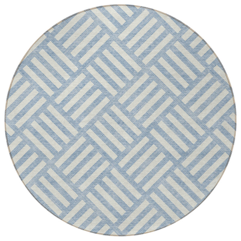 Tapis rond ivoire 8 po