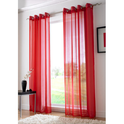 Jaxcen Sheer Curtain Single Panel