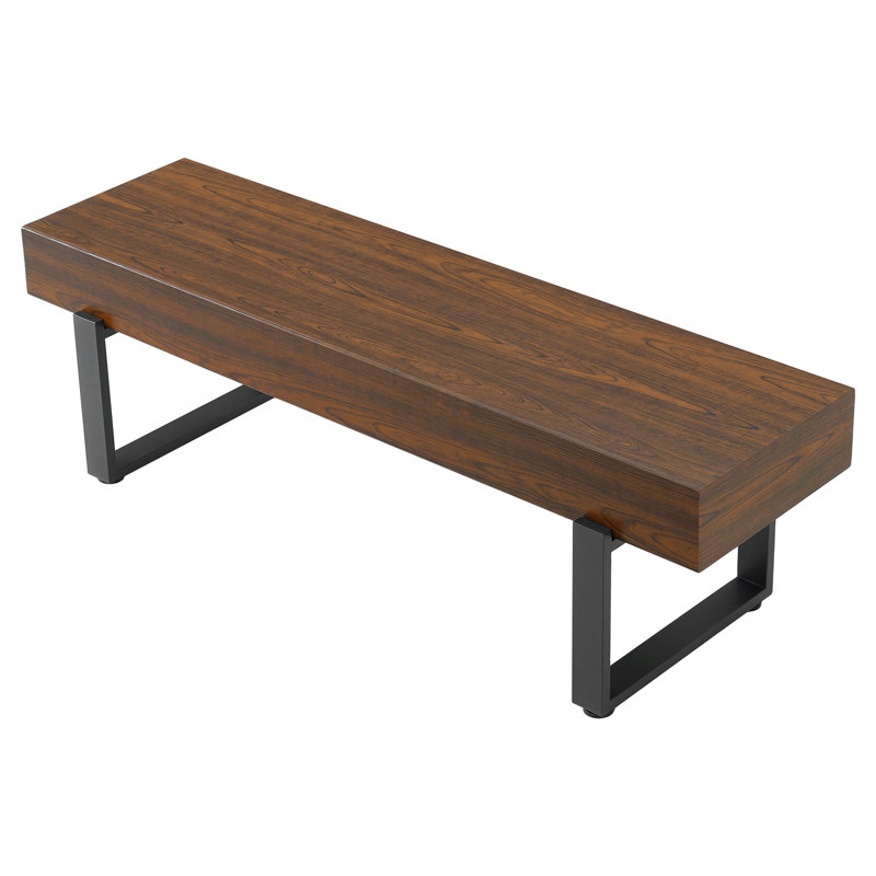Banc rembourré pour chambre à coucher, Espresso