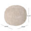 Pouf rond en coton Bordeaux