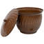 Porte-boyau d'arrosage avec couvercle 19,5 "- brun-104310968