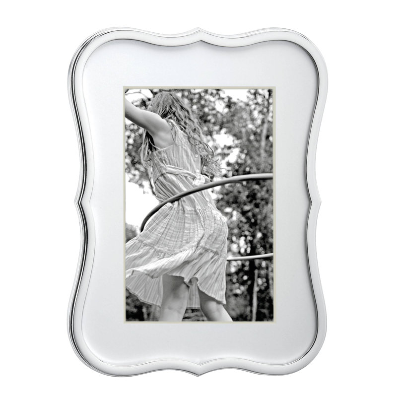 Crown Point™ Matted Picture Frame, Silver, 4" x 6"