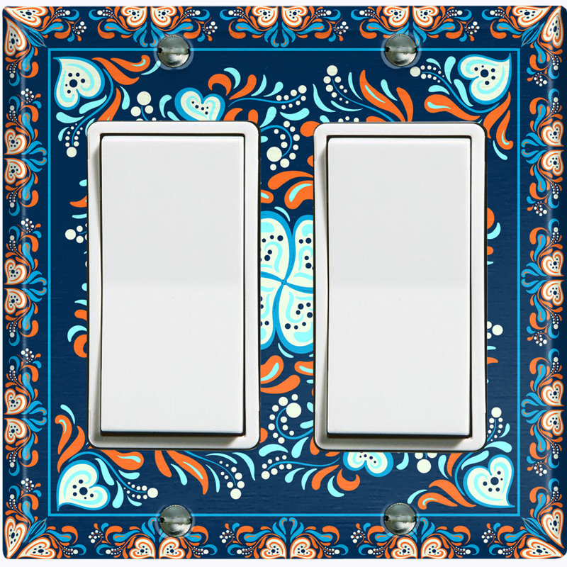 Plaque murale berçante Contemporary, Bleu / bleu sarcelle