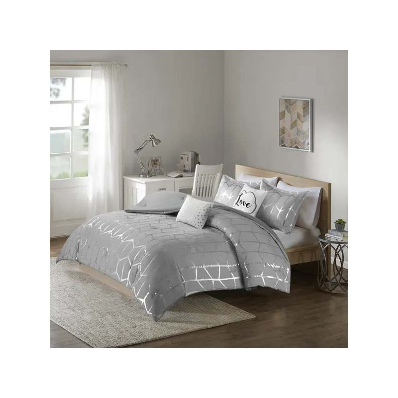 Metallic Printed Comforter Set