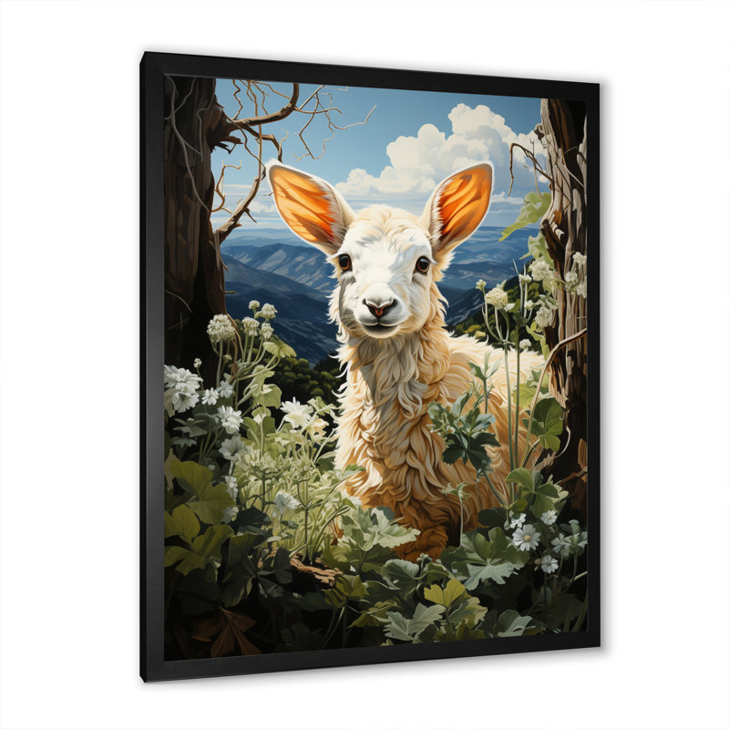 Impression sur toile Rollinsford Goat Mountain Explorer Pastoral I, H 40 po x l 30 po x P 1,5 po, Cadre photo noir