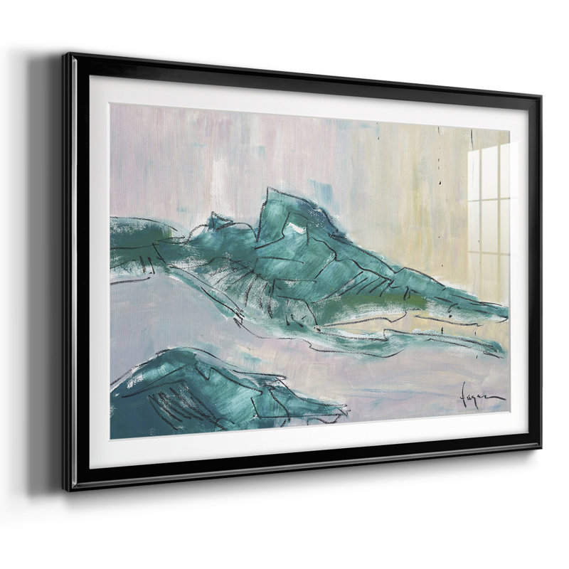 No Tears For The Mountain, reproduction d'art encadrée, Noir, H 15 po x l 21 po x P 1,5 po