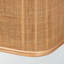Banc de rangement avec plateau relevable en rotin naturel Brienda, H 17,55 po x l 47,07 po x P 16,35 po
