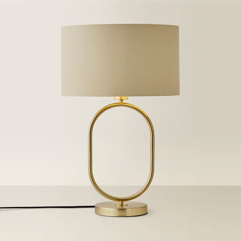 Alechandre Metal Table Lamp, No, Cream