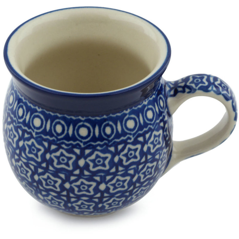 Tasse à bulles en grès poli 8 oz - ciel nocturne