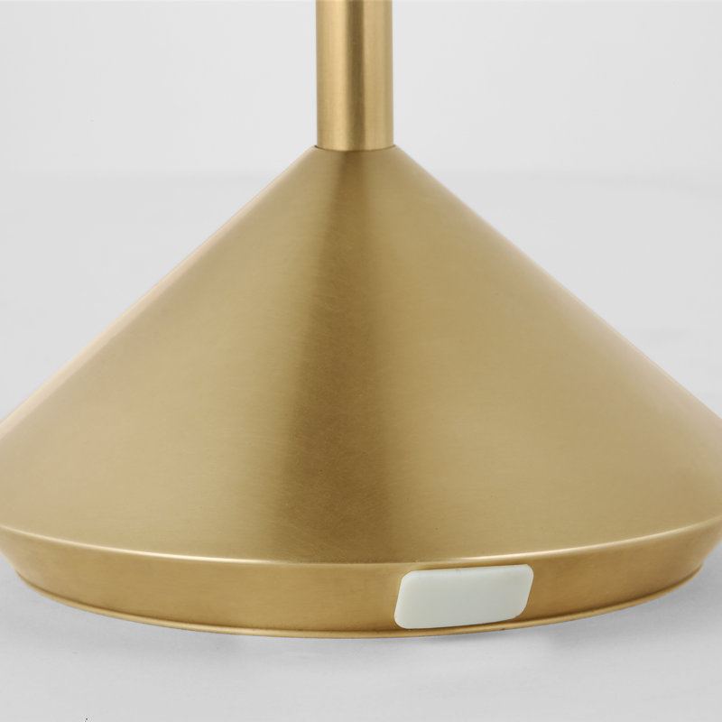 Moneta Short Accent Rechargeable Table Lamp, Gold
