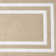 Double Border Machine Tufted Performance Beige/White Rug