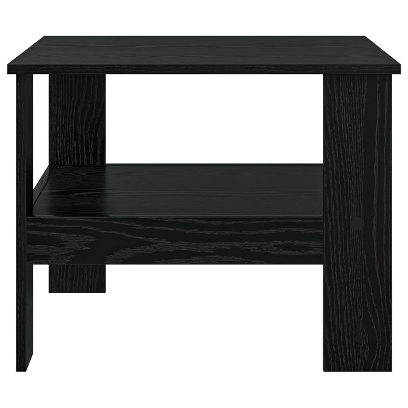 Coffee Table with Storage, Black Oak