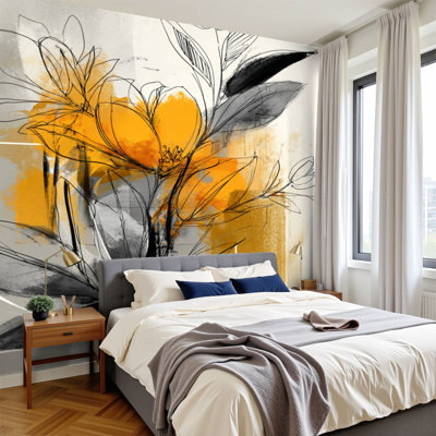 Papier peint adhésif mural bohème Boho