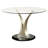 Bagdai 4 - Person Glass Top Pedestal Dining Set