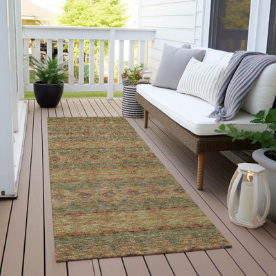 Everlee Washable Floral Indoor / Outdoor Rug