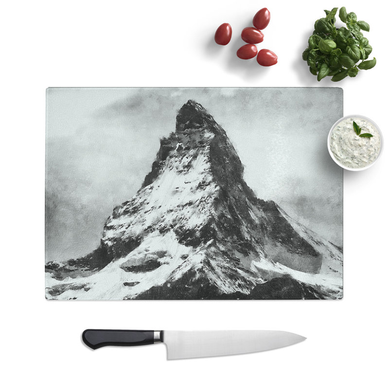 Matterhorn Mountain Vol.1 Painting Chopping Board, 0.4cm H x 28.5cm W x 39cm L