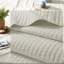 Cozy Farmhouse Cotton Bedding Sets, Cream Reversible Style For All Seasons