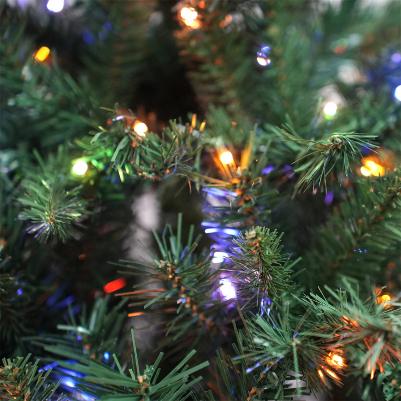 Artificial Christmas Tree, 6.99 ft, Pre-Lit