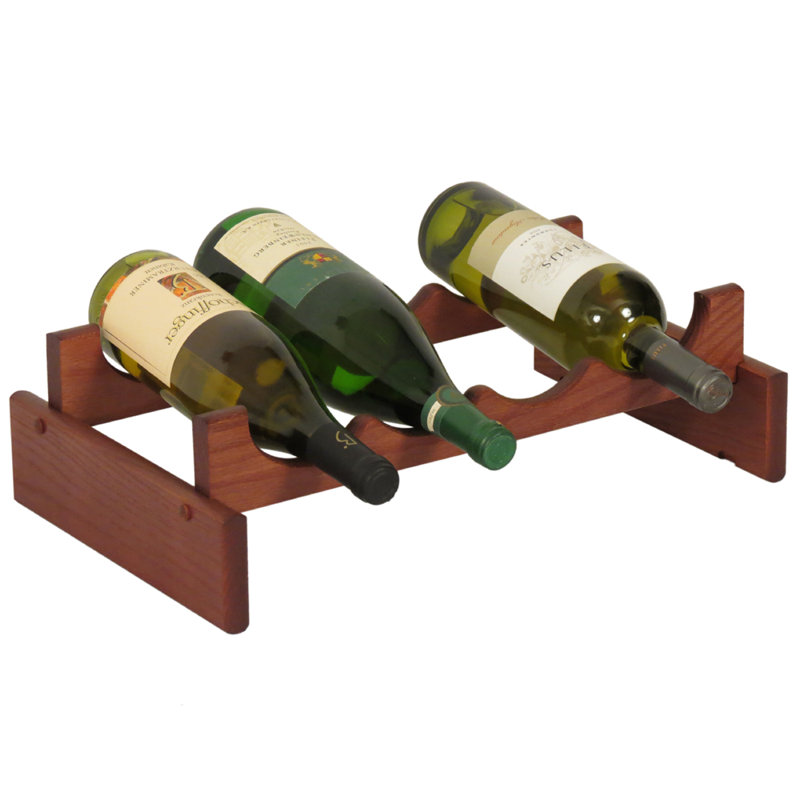 Support à vin de table Geis, Acajou