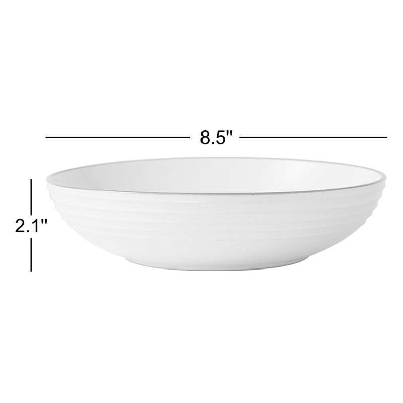 Ensemble de 4 grandes assiettes à pâtes Kellison Latitude Run, Vert clair