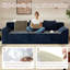 Canapé en velours côtelé de 71 po Boneless, canapé 3 places Cloud, canapé Boneless dans une boîte, canapé à assise profonde confortable avec mousse à mémoire de forme, coussins et accoudoirs larges, petits fauteuils modernes pour petits espaces, sans assemblage (accoudoir diagonal de 71 po)-1785519445