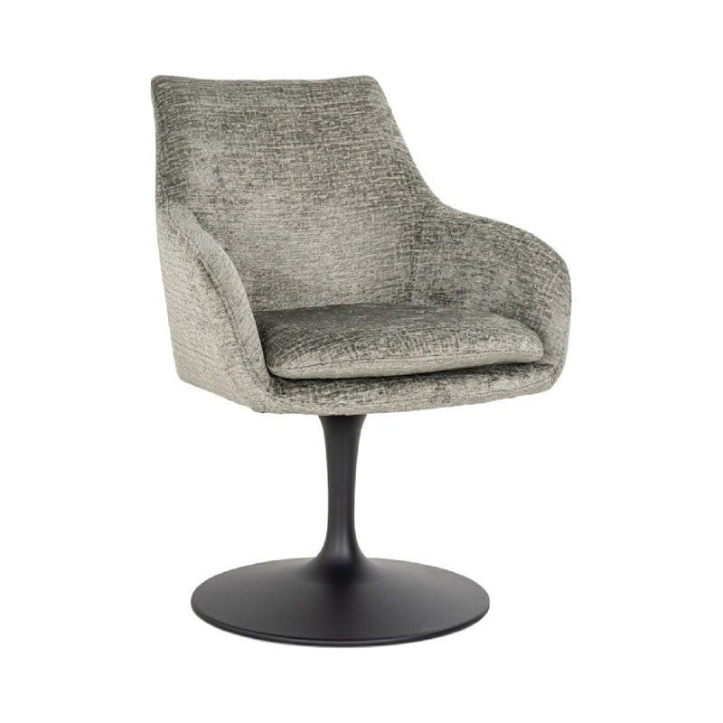 Fauteuil d'appoint Marlon, Polyester gris