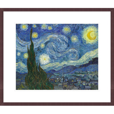 «The Starry Night» par Vincent van Gogh, impression giclée encadrée
