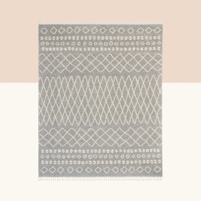 Camille Geometric Area Rug, Rectangle 279 x 381cm
