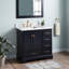 Quen 36" Freestanding Single Basin Vanity Set with Cabinet, Vanity Top-1018370069