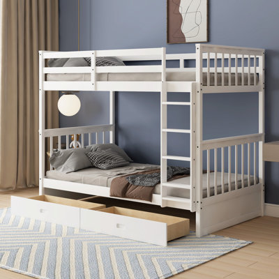 Eskill Kids Twin Over Twin Bunk Bed