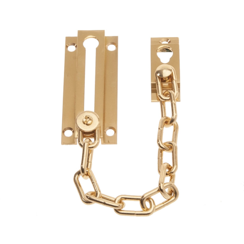 Rikki Chain Door Accessory, Polished Brass