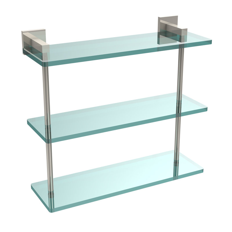 Haranu 3 Piece Tiered Shelf, Polished Nickel