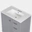 Meuble-lavabo simple 30 po avec plateau en céramique Angelluis-456138965-456138964