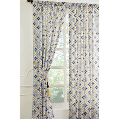 Fiton 100% Cotton Semi Sheer Curtain Pair